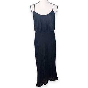 Long Black Lacey Maxi Dress